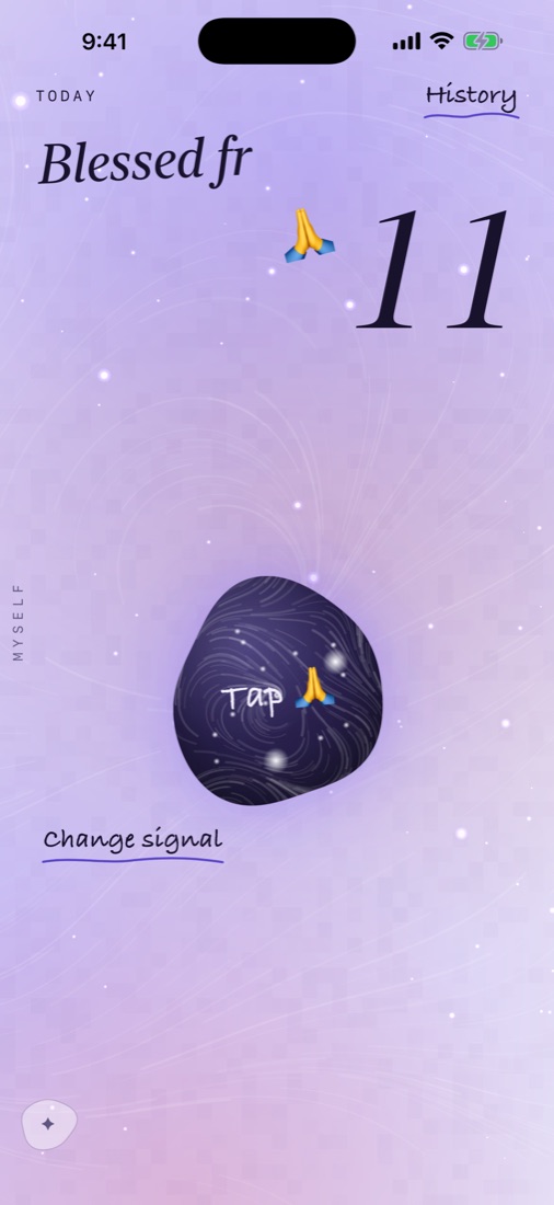 kokoro home screen with Blessed fr tapped 11 times